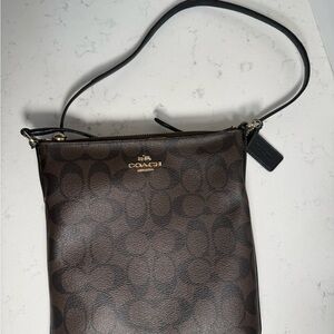 Coach Signature Brown Crossbody Bag